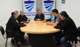 SEGURIDAD: EL SECRETARIO SE REUNI CON AUTORIDADES POLICIALES