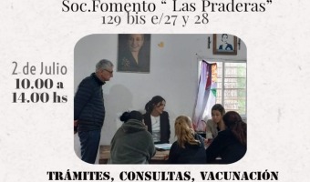 ESTE MARTES, HABR UNA NUEVA JORNADA DE DESARROLLO DE LA COMUNIDAD EN TU BARRIO EN LAS PRADERAS