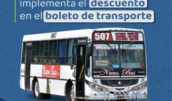 A PARTIR DE HOY SE IMPLEMENTA EL NUEVO DESCUENTO EN EL BOLETO DEL COLECTIVO