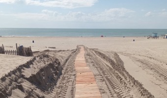AVANZAN LOS TRABAJOS DE ACCESO A LA PLAYA