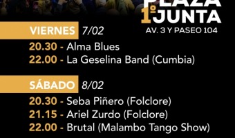 FOLKLORE, CUMBIA Y TANGO EN LA PLAZA PRIMERA JUNTA