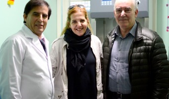 La Secretaria de Salud junto al Jefe de Oncología del Hospital Eva Perón