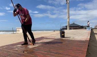 AVANZAN LOS TRABAJOS DE REACONDICIONAMIENTO EN LA RAMBLA COSTERA