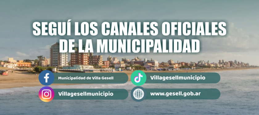 CONOC� LOS CANALES OFICIALES DE LA MUNICIPALIDAD