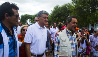 Scioli y Barrera en el Enduro 2015