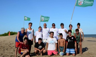 La playa deportiva, un clsico de Villa Gesell