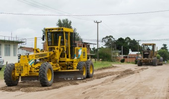 Trabajos de nivelacin en Barrios