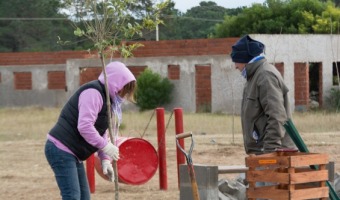 Avanza la construccin de la nueva plaza en La Carmencita