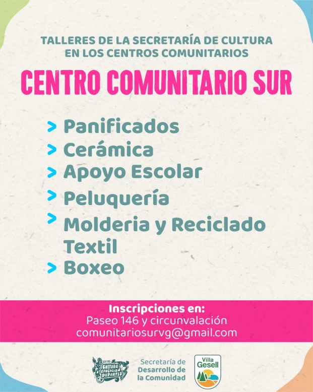 INSCRIPCIONES ABIERTAS PARA LOS TALLERES EN LOS CENTROS COMUNITARIOS ...
