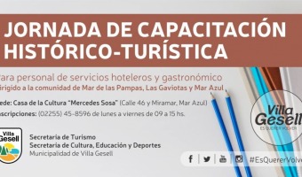 SE DESARROLLAR� LA 2� JORNADA DE CAPACITACI�N HIST�RICO-TUR�STICA
