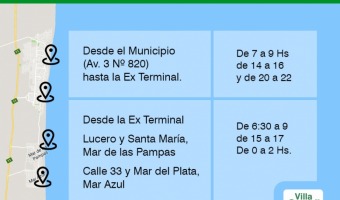 SE AMPLA EL SERVICIO ALTERNATIVO HACIA Y DESDE EL CENTRO DE LA CIUDAD