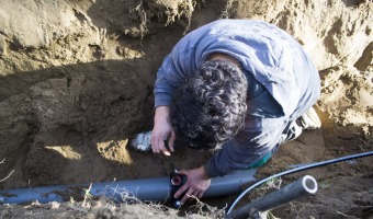 Continan los trabajos  en la red de agua