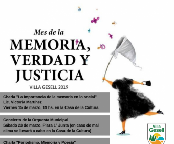 CONTINÚAN LAS ACTIVIDADES POR EL MES DE LA MEMORIA :: Gesell.gov.ar
