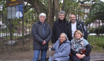 Ruggieri inmortalizado junto al Omb