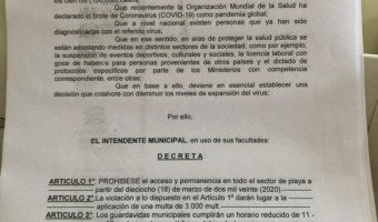 SE PROHBE EL ACCESO Y LA PERMANENCIA EN LA PLAYA