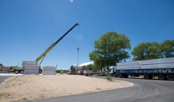 LLEGARON LAS BASES PARA EL HOSPITAL MODULAR