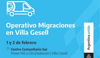 OPERATIVO MIGRACIONES EN VILLA GESELL