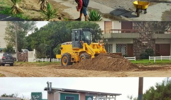 FIN DE SEMANA LARGO CON INTENSO TRABAJO DE LOS CORRALONES DEL MUNICIPIO LUEGO DE LA TORMENTA 🚜