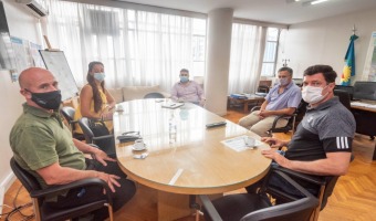 FUNCIONARIOS MUNICIPALES SE REUNIERON POR EL PLAN PLUVIAL
