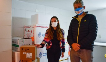 COVID-19: LLEGARON 1350 NUEVAS DOSIS