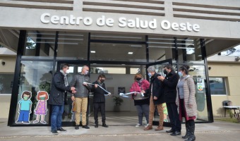 AXEL KICILLOF VISIT LA OBRA FINALIZADA DEL CENTRO DE SALUD OESTE