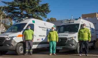 VILLA GESELL RECIBI DOS NUEVAS AMBULANCIAS DESDE NACIN