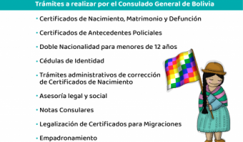 EL CONSULADO DE BOLIVIA, MIGRACIONES Y ANSES REALIZARN UNA JORNADA EN VILLA GESELL