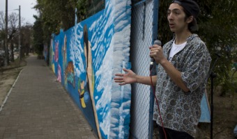 ARTE URBANO: EL PASEO 107 TIENE UNA NUEVA INTERVENCIN ARTSTICA