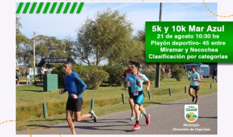 ESTE SBADO, SE REALIZAR UNA COMPETENCIA DE RUNNING EN MAR AZUL