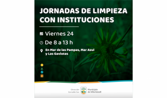 SE REALIZARN JORNADAS DE LIMPIEZAS EN LAS LOCALIDADES DEL SUR