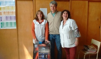 Barrera don equipo de audio a la Escuela 2