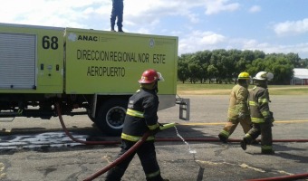 Simulacro en el Aerdromo