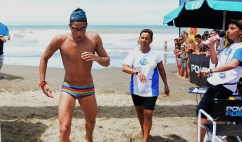 La maratn acutica Tito Gioia, competencia a puro pulmn