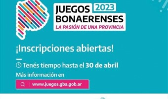 ESTÁN ABIERTAS LAS INSCRIPCIONES PARA LOS JUEGOS BONAERENSES 2023