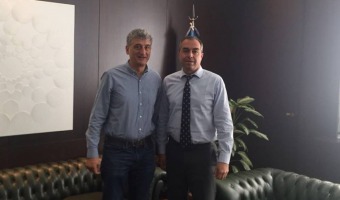El Intendente Barrera estuvo junto al Director del Banco Provincia