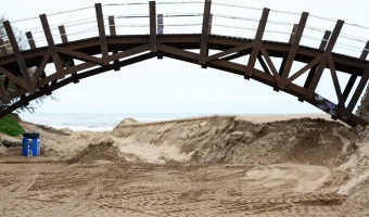 Se contina trabajando en la limpieza de la Playa