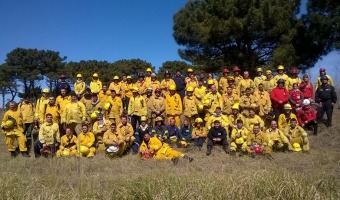 Guardaparques municipales participaron de un curso de Bomberos