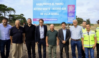 AXEL KICILLOF INAUGURÓ UN TRAMO DE LA NUEVA AUTOVÍA DE LA RUTA 11