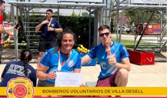 DESTACADA PARTICIPACIN GESELINA EN LAS OLIMPIADAS BOMBERILES DE LA FEDERACIN SANTAFESINA