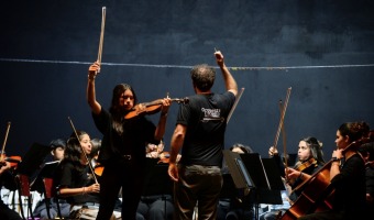 CON MS DE 90 CHICOS EN ESCENA, SE REALIZ EL SEGUNDO ENCUENTRO DE ORQUESTAS