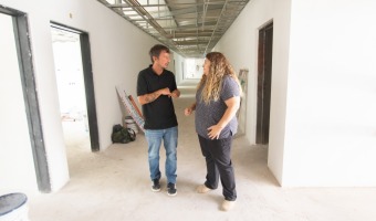 EL INTENDENTE INTERINO RECORRI� OBRAS P�BLICAS DE NUESTRA CIUDAD