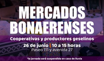 26/6: NUEVA JORNADA DE �MERCADOS BONAERENSES�