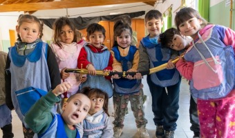 LA R�PLICA DEL SABLE CORVO DE SAN MART�N, RECORRI� LAS ESCUELAS DE VILLA GESELL