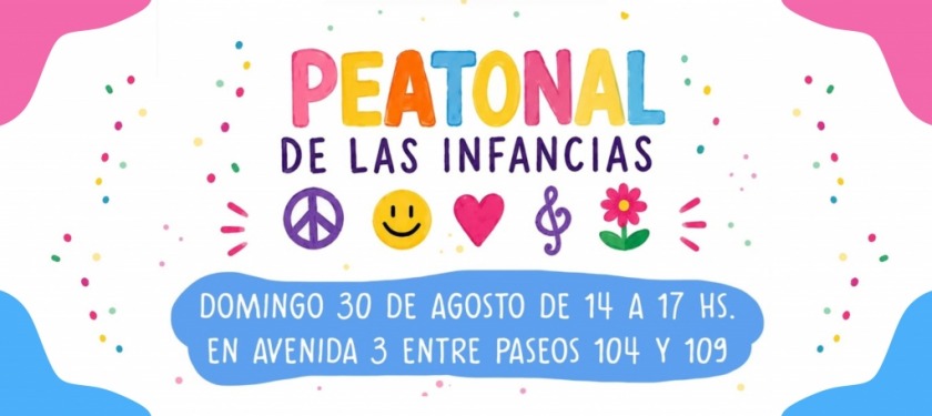 LLEGA LA 3.� EDICI�N DE LA PEATONAL DE LAS INFANCIAS