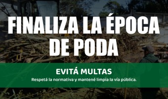 FINALIZ� LA �POCA DE PODA EN VILLA GESELL