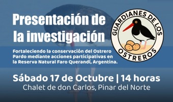 CHARLA SOBRE LA CONSERVACI�N DEL OSTRERO PARDO